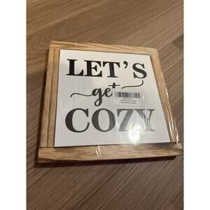 NEW “LET’S get COZY” wooden picture!